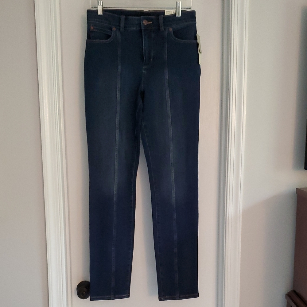 Duluth Trading Co Women's Navy Skinny Jeans